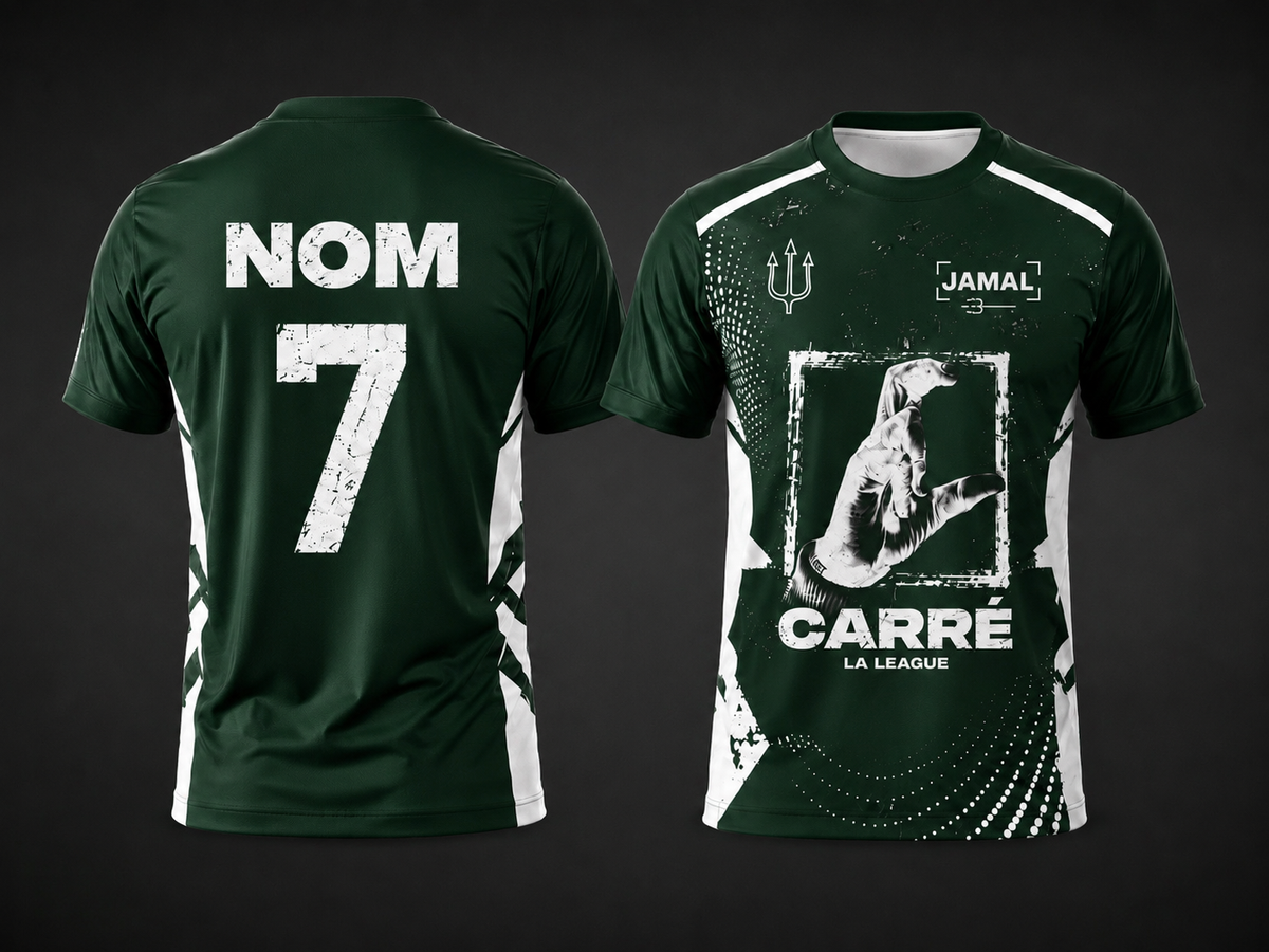 Tee shirt concept CARRÉ LA LEAGUE Vert