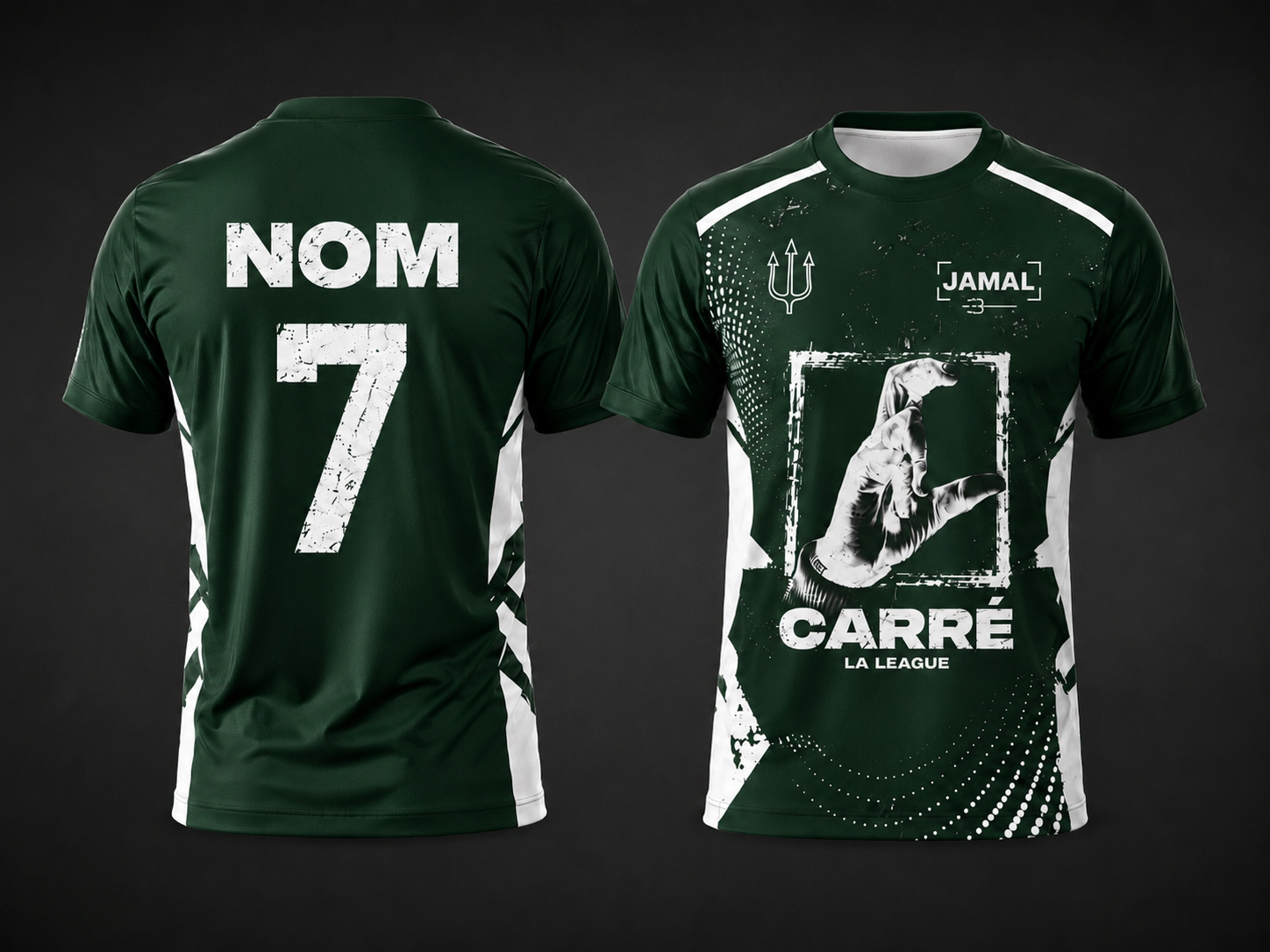 Tee shirt concept CARRÉ LA LEAGUE Vert