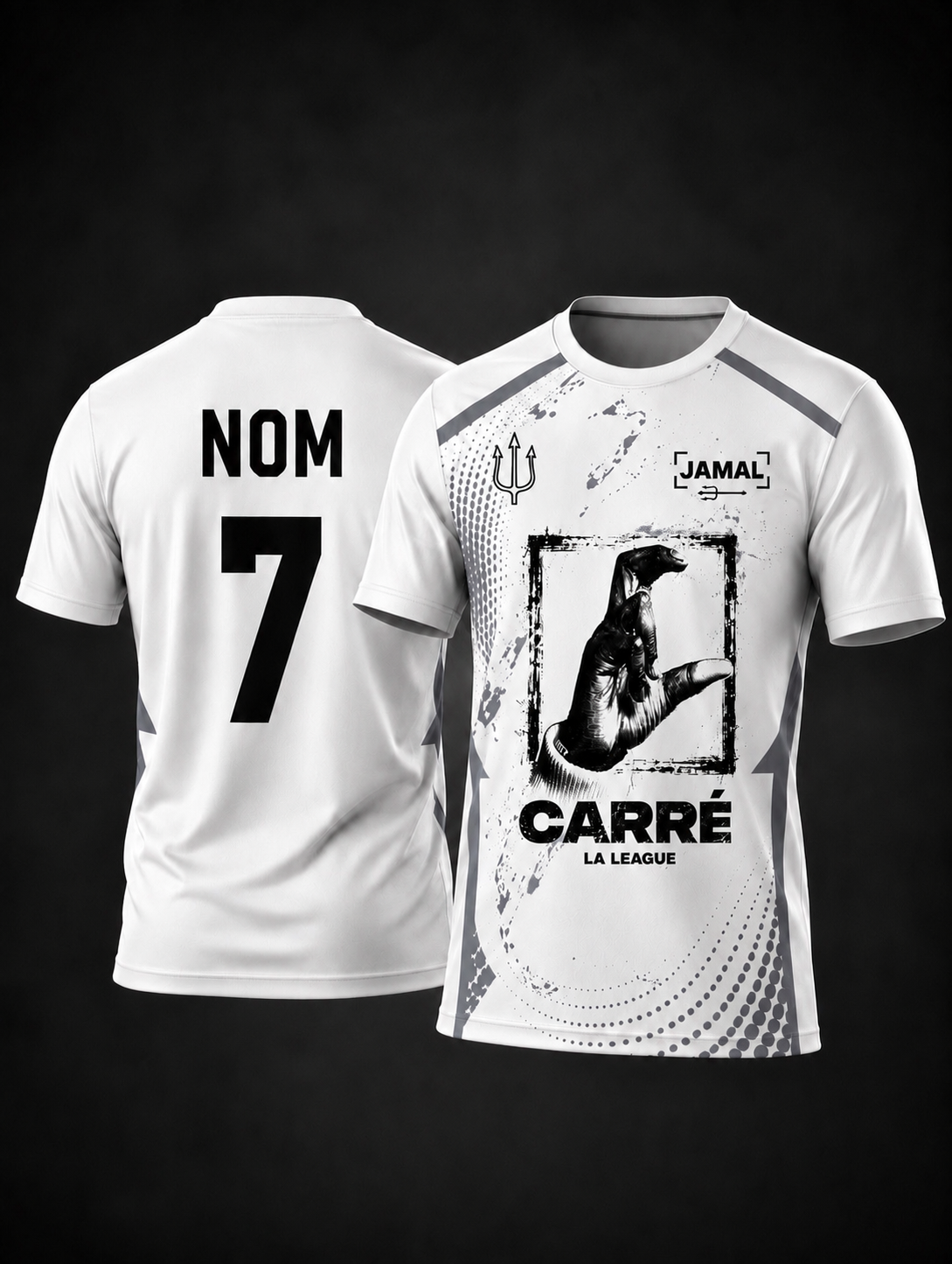 Tee shirt concept CARRÉ LA LEAGUE Blanc